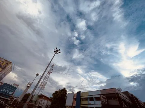 Blue sky in evening. Foto stock
