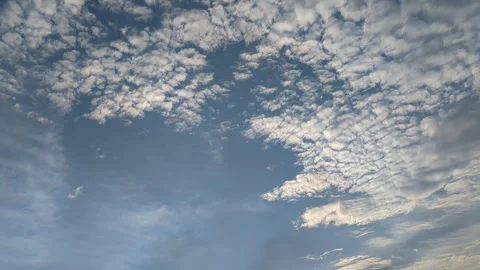 Blue Sky Filled Fluffy 스톡 동영상 320094120