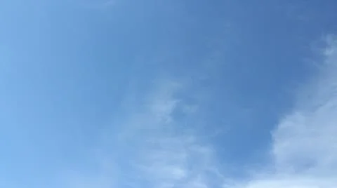 Blue Sky Fine Clouds Stock Footage 10909808