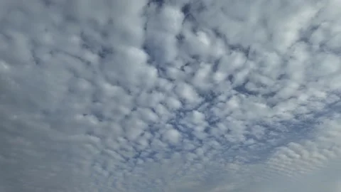 Blue sky with floating clouds in beautiful timelapse Stock Footage 300468930