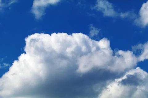 Blue Sky Fluffy Cloud Stock Photos
