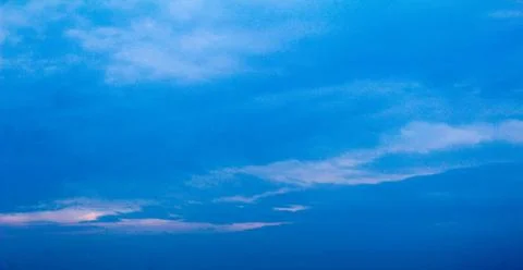 Blue sky with fluffy white clouds white fluffy clouds on blue sky Stock Photos