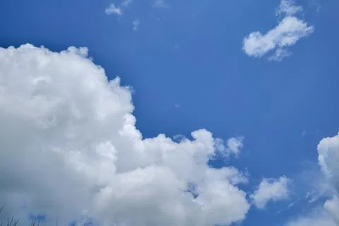 Blue Sky with Fluffy White Clouds Photos