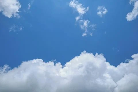 Blue Sky with Fluffy White Clouds Photos