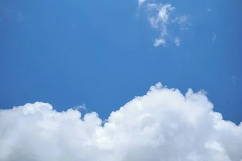 Blue Sky with Fluffy White Clouds Photos