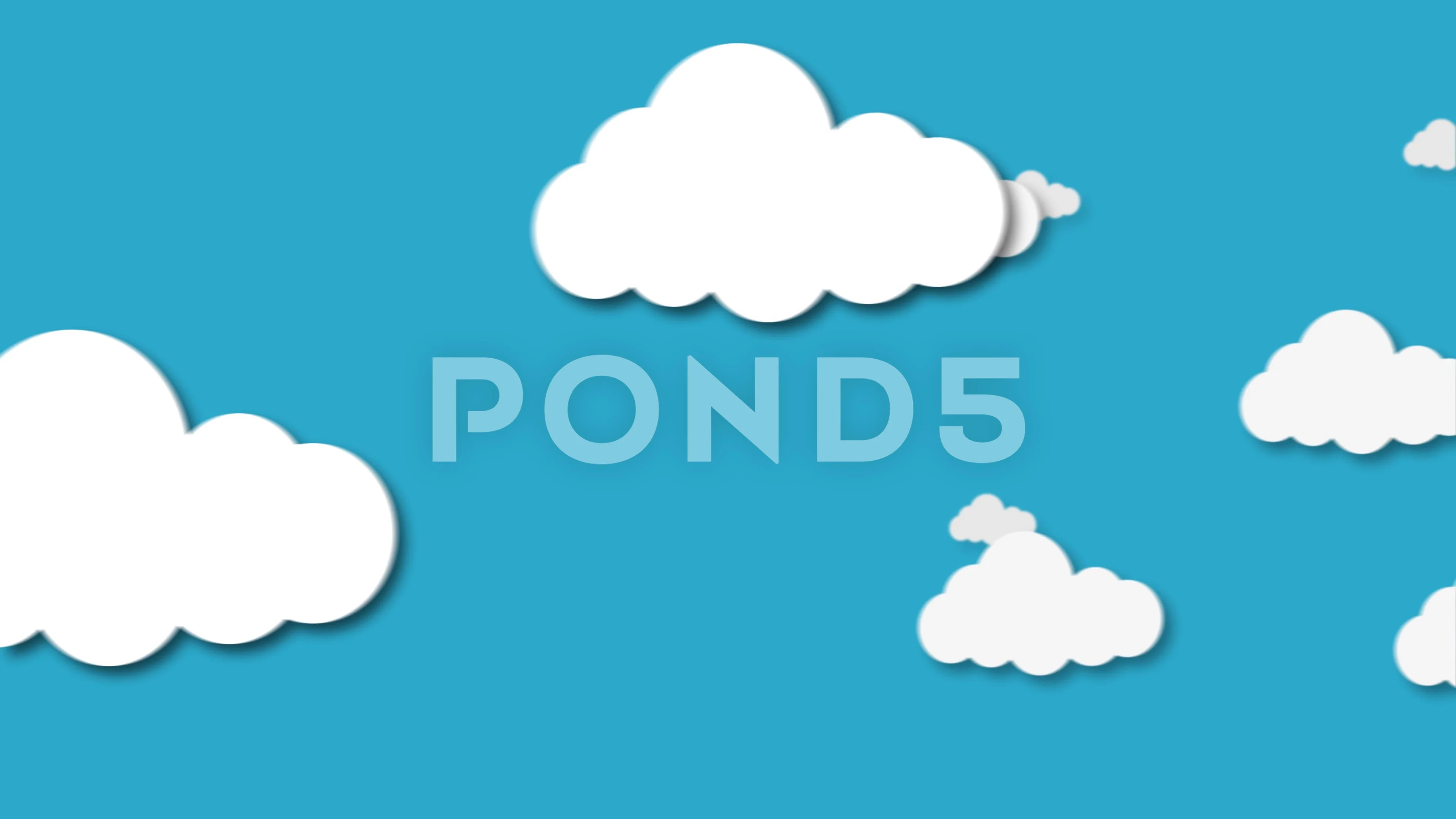 Blue sky full of clouds moving right to ... | Stock Video | Pond5