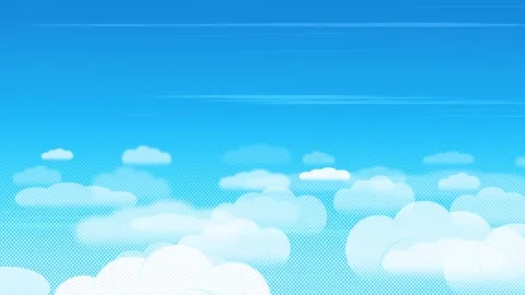 Blue sky full of clouds moving right to left. Stock Footage 241771817