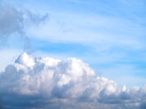 Blue sky full of white clouds Stock Footage 82559665