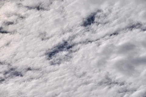 Blue sky full of white clouds, sunny day Stock Photos