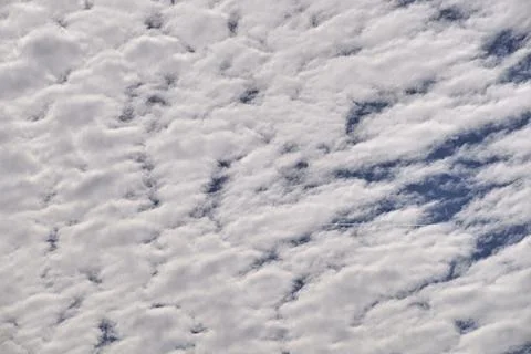 Blue sky full of white clouds, storm day Stock Photos