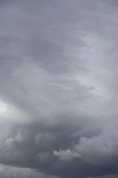 Blue sky full of white clouds, storm day Stock Photos