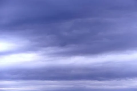 Blue sky full of white clouds, sunny day Stock Photos