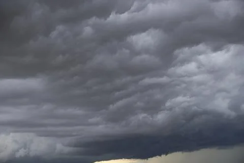 Blue sky full of white clouds, storm day Stock Photos
