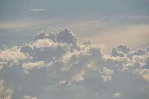 Blue sky full of white clouds, storm day Stock Photos