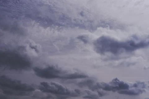 A blue sky full of white clouds Stock Photos