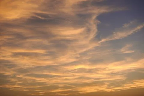 A blue sky full of white clouds Stock Photos