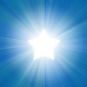 Blue sky with a glow Stock Photos