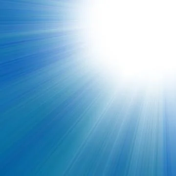 Blue sky with a glow Stock Photos