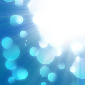 Blue sky with a glow Stock Photos