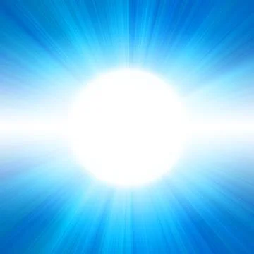 Blue sky with a glow Stock Photos