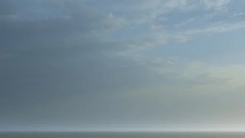 Blue Sky with Golden Light Rays Grass Horizon Видео 339827523