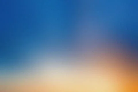 Blue Sky Gradient Blending Into Warm Yellow Horizon abstract background Stock Illustration