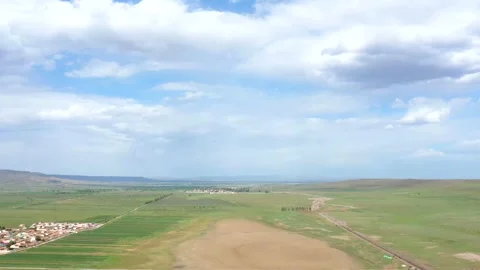 Blue Sky Grassland Time-lapse Stock Footage 333444588