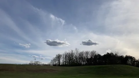 Blue Sky On a Hill Stock Footage 306318983