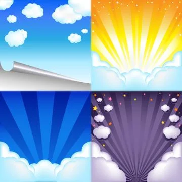 Blue sky Stock Illustration