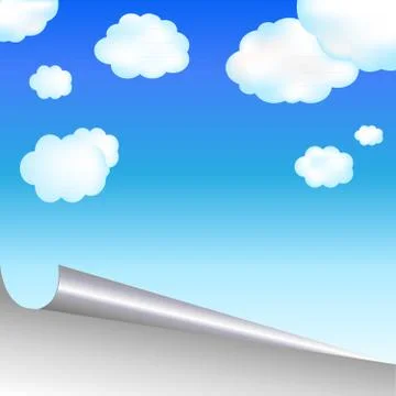 Blue sky Stock Illustration