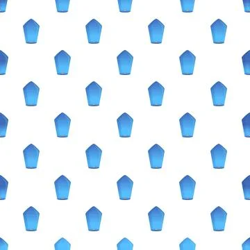 Blue sky lanterns pattern celebrating festival holiday event Stock Illustration