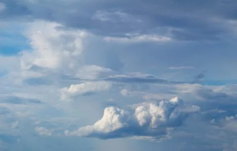 Blue sky with large cloud background. 스톡 사진