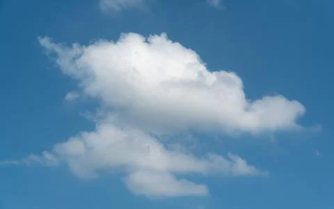 Blue sky with large white clouds Stock Photos