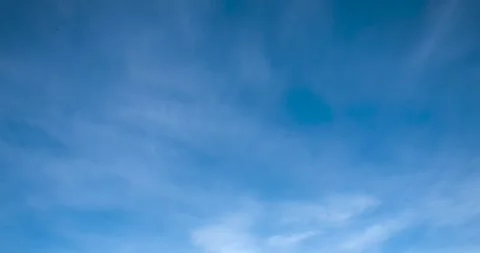Blue Sky with Light Cirrus Cloud Time-Lapse Stock Footage 167334551