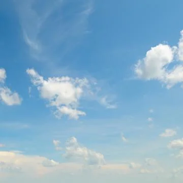 Blue sky with light clouds 스톡 사진