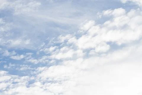 Blue sky with light fine clouds Stock Photos