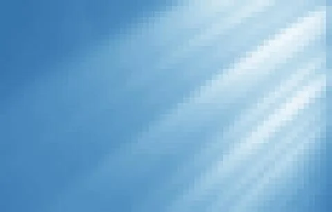 Blue sky light rays pixelated abstract background Foto stock