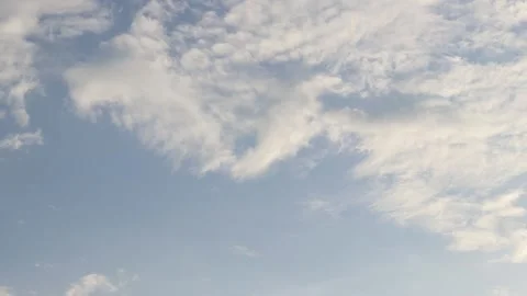 Blue sky with light white clouds Stock Footage 344797908