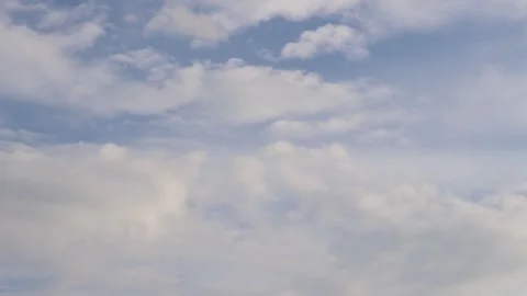 Blue sky with light white clouds Stock Footage 344798045
