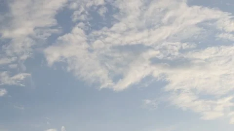 Blue sky with light white clouds Stockbeeldmateriaal 344798060