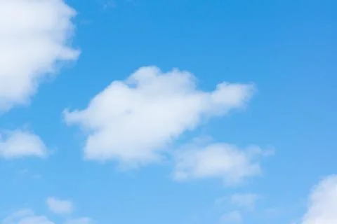 Blue sky with light white clouds Stock Photos