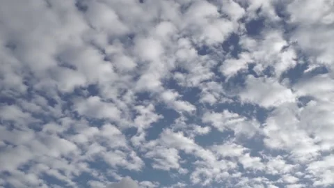 A blue sky with many white clouds Stock Footage 136616028