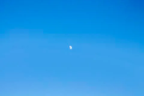 Blue sky Moon Stock Photos