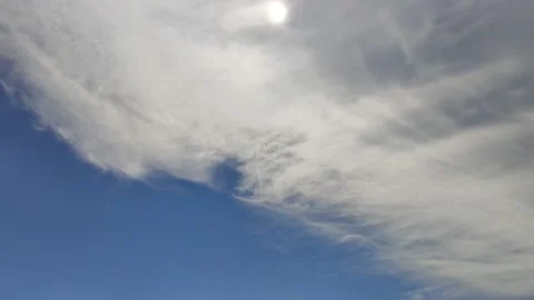 Blue sky with motion clouds, time lapse, Cloudy in the sky, Beautiful sky Stock Footage 134839586