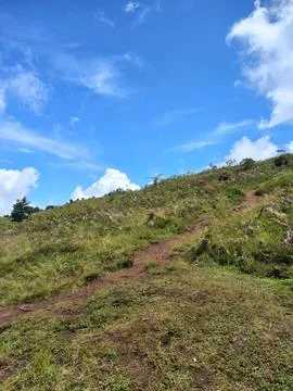 Blue sky in Mountain Foto stock