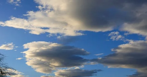 Blue Sky With Moving Clouds Stock Footage 108865910