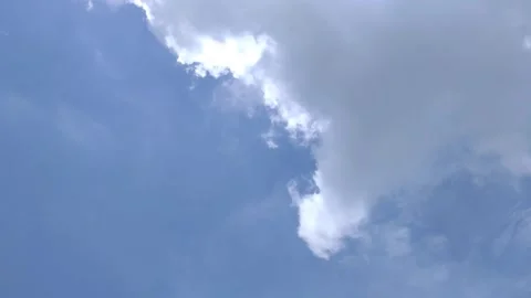 Blue Sky with Moving Clouds Stock Footage 295834518