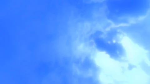 Blue Sky with Moving Clouds Stock Footage 318956381