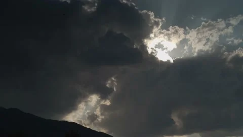 Blue sky with moving clouds, time lapse. Stock Footage 228207152