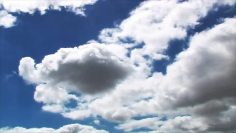 Blue sky moving softly on the sky and the clouds with beautiful rays Stock Footage 280330465